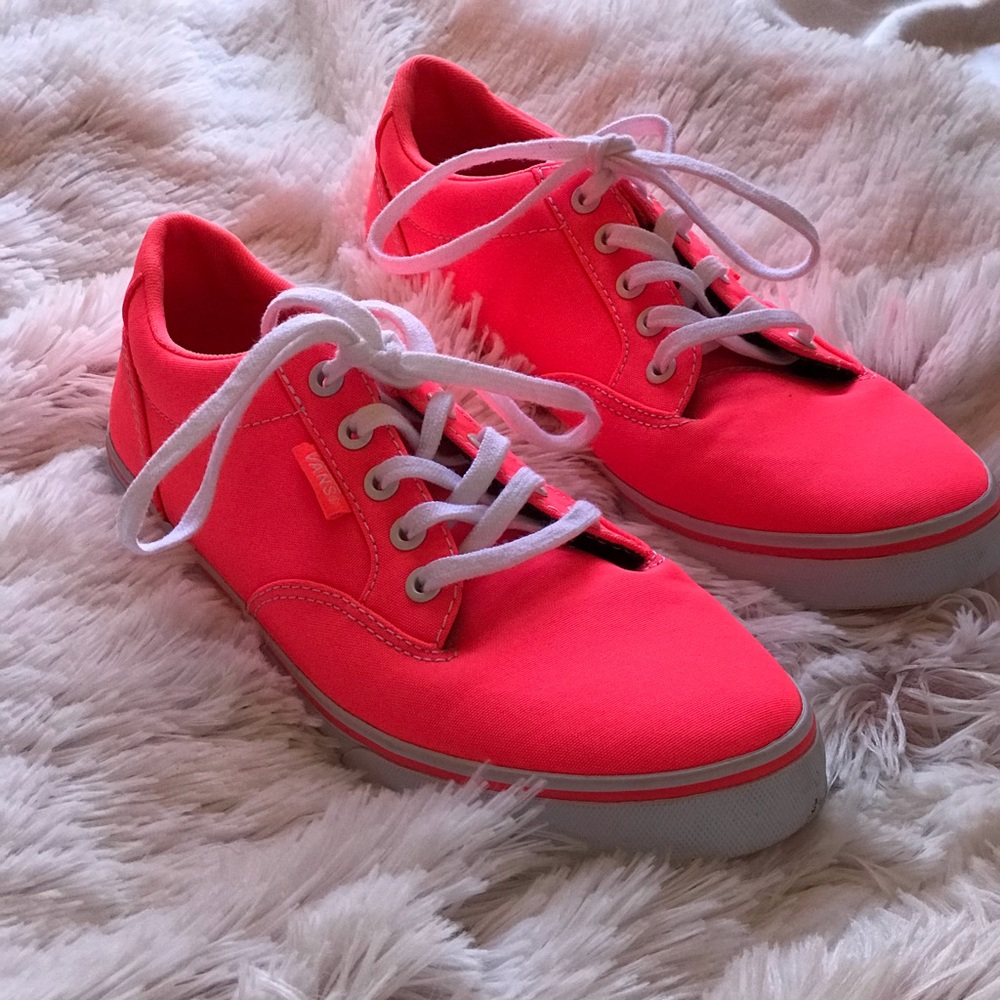 Neon pink vans size 6
